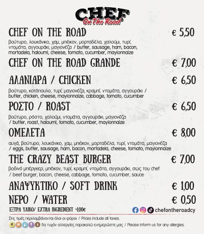 Chef on the road cy