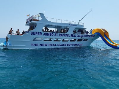 The Paphos Super Jumbo Real Glass Bottom Boat